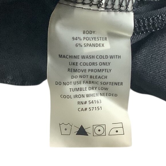 Calvin Klein Performance Quick Dry Womens Black Hooded Long Sleeve Ruched Top M - Picture 4 of 16